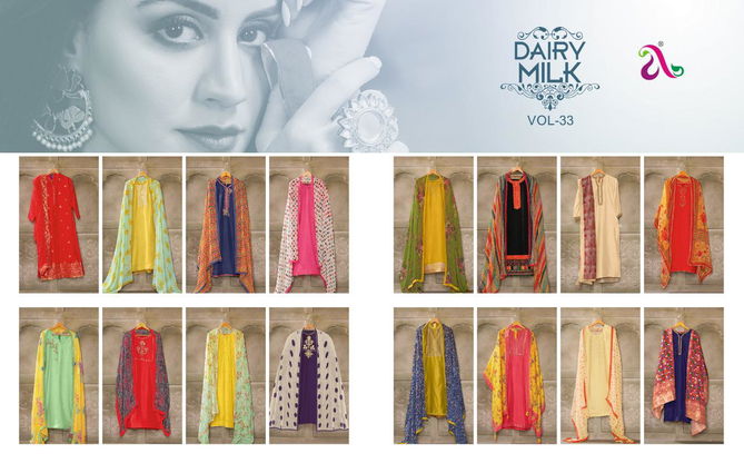 Angroop Dairymilk 33 Latest Casual Wear Printed Designer Cotton Dress Material Collection